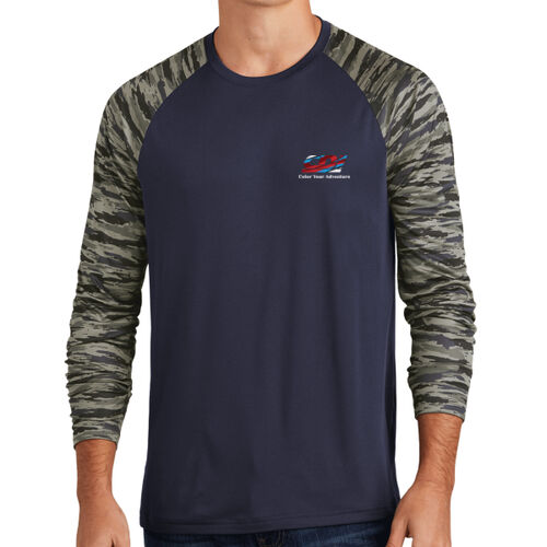 Drift Camo Colorblock Long Sleeve Tee - Light Thumbnail