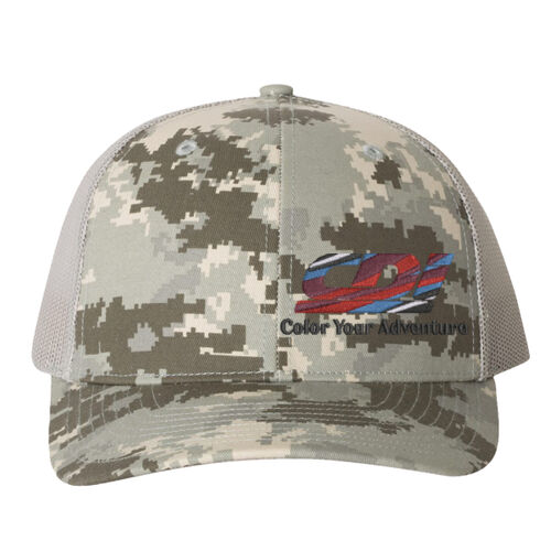 Patterned Snapback Trucker Cap - Dark Thumbnail